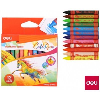 Voskovky DELI 12 barev ColoRun EC20800 – Zboží Dáma
