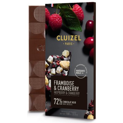 Michel Cluizel Noir 72% Framboise & Cranberry 100 g