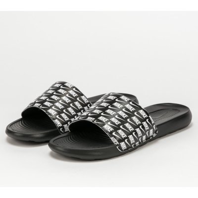 Nike Victori One Slide Print Black/ White Black – Zboží Mobilmania