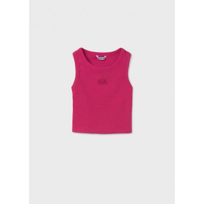 Mayoral Crop top žebro LL tmavě růžový – Zboží Dáma