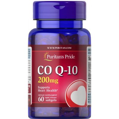 Puritan's Pride Koenzym Q-10 200 mg 60 Měkká kapslí – Hledejceny.cz