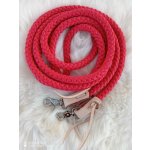 Horse life Jednodílné provazové otěže z kulatého lanačervená – Zboží Dáma