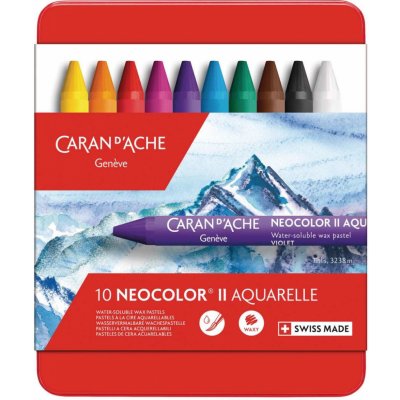 Neocolor II, Caran d´Ache Akvarelové voskové pastely – Zboží Dáma