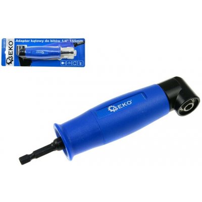 GEKO Úhlový adaptér na vrtačku 90° 1/4" 155mm 61696 G15013 – Zboží Dáma