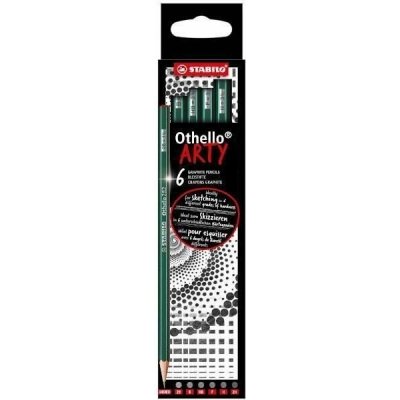 STABILO ARTY Othello 6 ks (2B, B, HB, F, H, 2H) – Zboží Živě