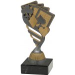 Soška KARTY M/P432 Soška bronzová výška 15 cm – Zboží Dáma