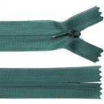 Spirálový zip no.3 skrytý nerozepínací 60cm - více barev color: 670 borovicová zelená – Hledejceny.cz