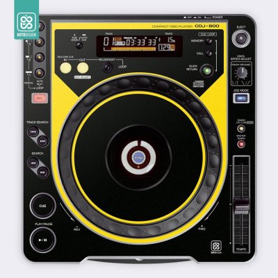 Doto Design Skin CDJ 800 COLORS DVS Yellow – Zboží Živě