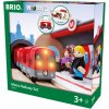 Dřevěný vláček Brio WORLD 33513 Vláčkodráha se soupravou metra a nástupištěm