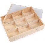 Dřevěný box (organizér) s posuvným víkem – Zboží Mobilmania