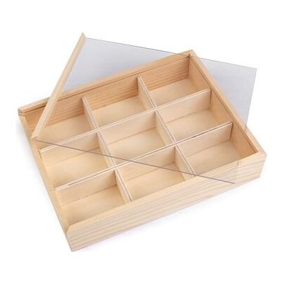 Dřevěný box (organizér) s posuvným víkem – Zboží Mobilmania