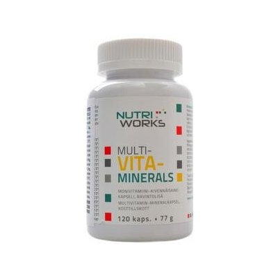 NutriWorks MULTI-VITA-MINERALS 120 kapslí 77 g – Hledejceny.cz