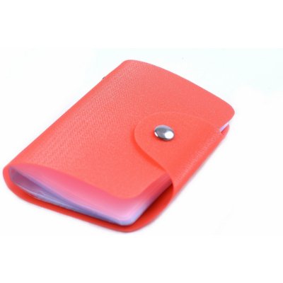 Bright pouzdro na vizitky třpytivý lesk korálová – Zboží Živě