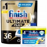 Finish Ultimate Plus Fresh kapsle do myčky 36 ks + čistič 250 ml – Hledejceny.cz