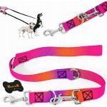 VODÍTKO PRO PSA NASTAVITELNÉ PŘEPÍNACÍ VÝCVIKOVÉ PEVNÉ WE 25mm 3,2m – Zboží Dáma