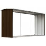 Nábytek XL pozinkovaná ocel 330x92x153 cm hnědá