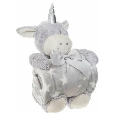 Intesi Plyšová deka Unicorn Grey – Zboží Mobilmania