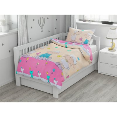 Textilomanie bavlněné povlečení do postýlky krémové 45 x 65 cm 90 x 135 cm – Hledejceny.cz