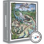 CLOUDBERRIES Puzzle Dinosaurs 3D s brýlemi 500 ks – Zbozi.Blesk.cz