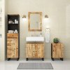 Koupelnový nábytek vidaXL 4dílná koupelnová sestava masivní mangovníkové dřevo