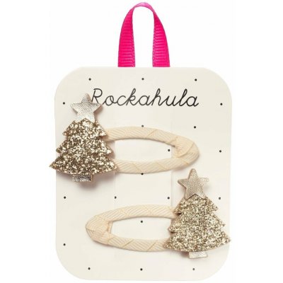Rockahula Kids Sponky do vlasů Vánoční stromek Zlaté 2 ks – Zboží Dáma