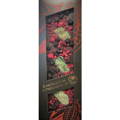 SEVERKA hořká čokoláda exclusive s ostružinami, malinami a mátou 120 g – Zboží Mobilmania