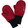 Kojenecká rukavice Esito Zimní palcové rukavice softshell s beránkem Red roky červená