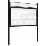 PROCITY Venkovní vitrína model 2000 27x A4, černá, včetně sloupků a záhlaví | Zboží Auto