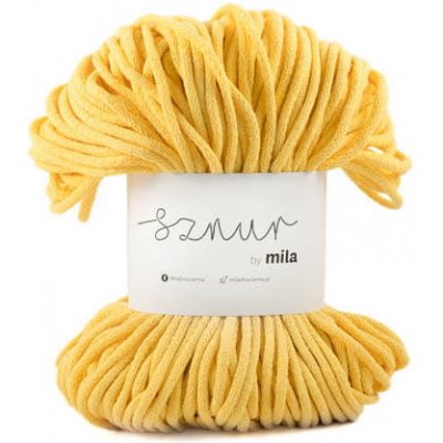 Bavlněná šňůra MILA 3mm - Žlutá jasná/P41 – Zboží Dáma