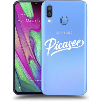 Pouzdro Picasee silikonové Samsung Galaxy A40 A405F - Picasee - White čiré – Zbozi.Blesk.cz