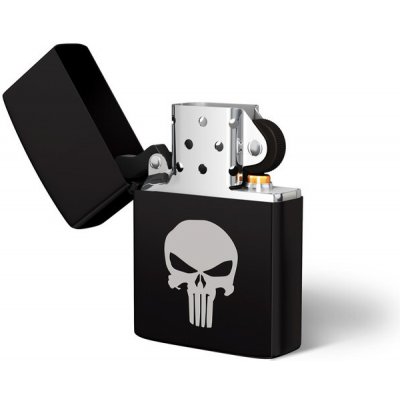 DRAGOWA benzínový s gravírováním Punisher černý – Hledejceny.cz