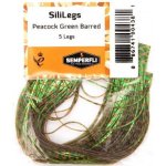 Semperfli Silikonové Nožičky SiliLegs Peacock Green Barred – Hledejceny.cz