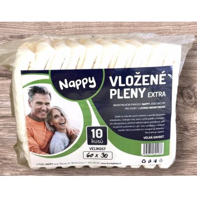 Nappy Extra 60 x 30 cm 10 ks – Zboží Mobilmania