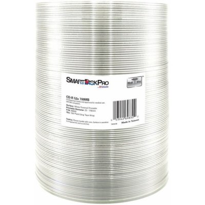 SmartDisk CD-R 700 MB 52x printable 100 ks (69830) – Hledejceny.cz