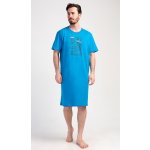 Outdoor pánská noční košile kr.rukáv modrá – Zboží Mobilmania
