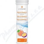 Livsane Zinek + Vitamin C 20 šumivých tablet – Hledejceny.cz