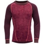 Devold Duo Active Merino shirt Kid růžová vínová – Hledejceny.cz