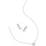 ORNAMENTI Set náhrdelníku a náušnic Flower silver OOR800169 – Sleviste.cz