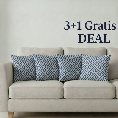 Top textil polštář Geometry modrý 3 40x40 4ks 43 – Hledejceny.cz
