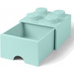 LEGO® Úložný box 4 s šuplíkem světle modrá – Hledejceny.cz