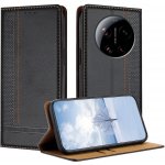 L-Shaped knížkové pouzdro na Xiaomi 17 Ultra - černé – Zboží Živě