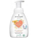 ATTITUDE Dětská mycí pěna (2v1) Baby leaves s vůní hruškové šťávy 295 ml – Zboží Dáma