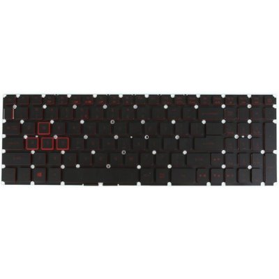Acer Nitro 5 AN515-51 AN515-52 AN515-53 LED RED Klávesnice – Zboží Živě