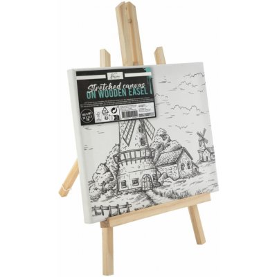 Grafix Malování na plátno 30x22,5 cm dřevěný stojan mlýn – Hledejceny.cz