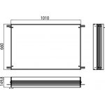 Emco Asis Prestige - Montážní rám pro osvětlené zrcadlovou skříň 1010 mm, 989700021 - Z výstavku – Hledejceny.cz