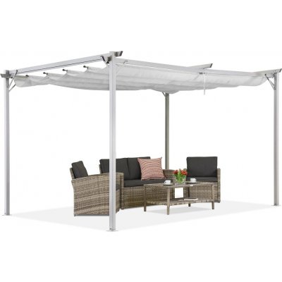 Garden Point terasová pergola La Palma 3x4m Bílá – Sleviste.cz