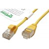 síťový kabel Roline 21.44.3321 U/FTP patch, kat. 6a, tenký, LSOH, 0,3m, žlutý