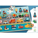 DJECO Dřevěné puzzle Vroom – Zboží Mobilmania
