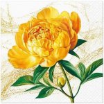 PAW Ubrousek 33x33cm Žlutá pivoňka – Sleviste.cz