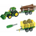 KLEIN 3906 traktor JOHN DEERE 6215R s čelním nakladačem stavebnice – Zboží Mobilmania